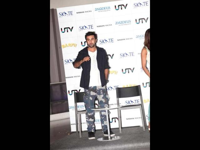 Ranbir Kapoor in his usual casual style.