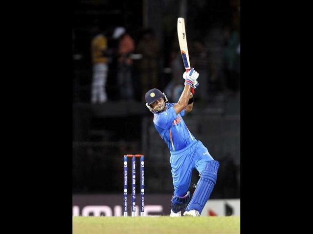 Virat Kohli bats during the ICC T20 World Cup cricket match between India and Afghanistan at R Premadasa Stadium in Colombo, Sri Lanka. HT/Ajay Aggarwal
