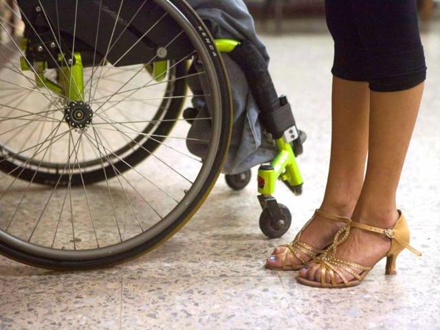 Combined dancers train before the First Regional Dance Competition on Wheelchair Sports in Cancun. Reuters/Victor Ruiz Garcia 