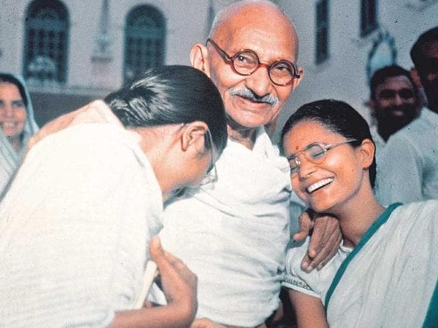 File-photo-of-Mahatma-Gandhi-with-his-grandchildren-at-Binka-House-New-Delhi-in-1940-Getty-Image