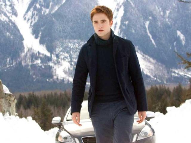 Robert Pattinson as Edward Cullen in the final Twilight franchise: Breaking Dawn Part 2.