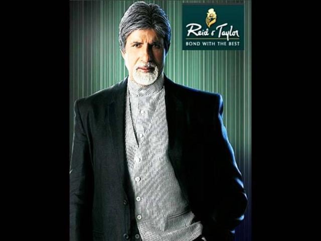 Amitabh Bachchan also appeared in Reid & Taylor suitings since 2009.