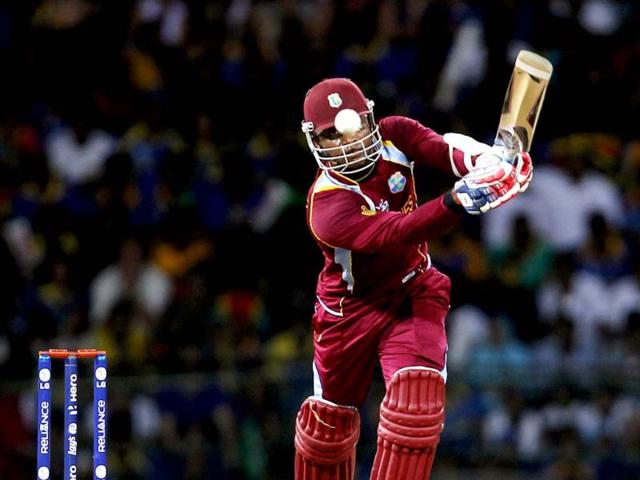West Indies' Marlon Samuels bats during the ICC World T20 cricket final between Sri Lanka and West Indies at R Premadasa Stadium. Ajay Aggarwal/Hindustan Times