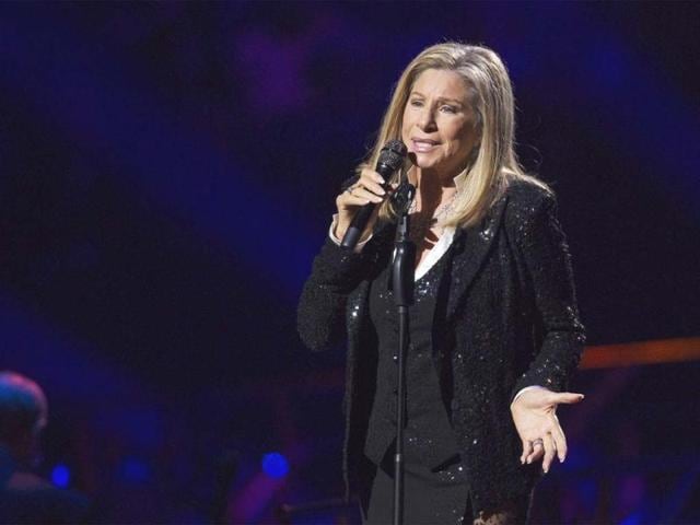 Singer Barbara Streisand performs at Barclays Center in the Brooklyn borough of New York. Reuters photo