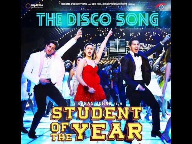 (L-R) Siddharth Malhotra, Alia Bhatt and Varun Dhawan dance to Disco Deewane from SOTY.