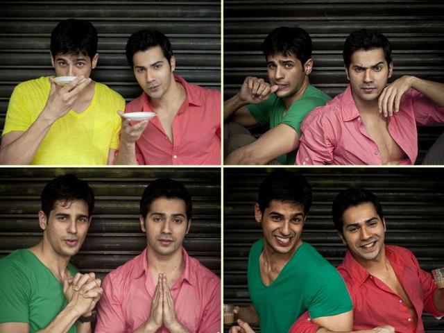 Actors Sidharth Malhotra and Varun Dhawan are set to make their debut with Student of the Year. They’re totally hot, which is why we shot an exclusive photoshoot with them for our cover last week. It's time to ogle now! (Photo credit: Natasha Hemrajani)