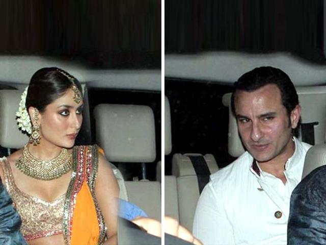 Saif Ali Khan and Kareena Kapoor's sangeet function was a private affair held at Saif’s new duplex apartment in Bandra.