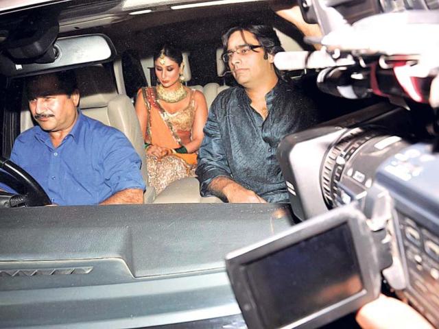 Kareena looked gorgeous in a lehenga saree.
