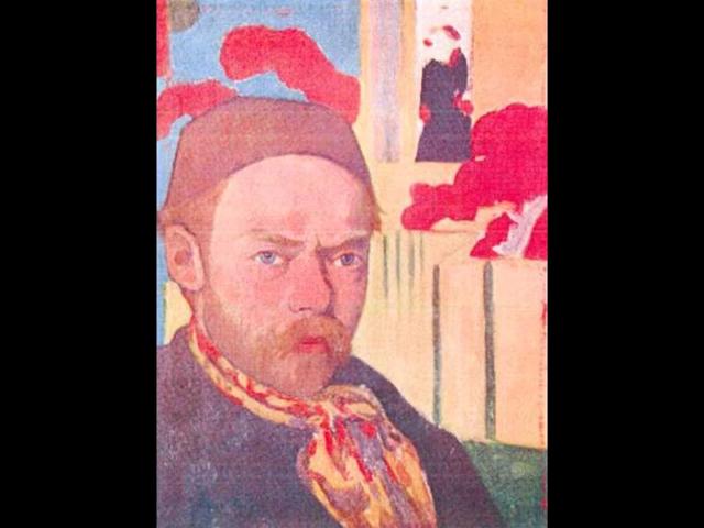 This photo released by the police in Rotterdam, Netherlands, shows the 1890 painting 'Self-Portrait' by Meyer de Haan. (AP Photo/Police Rotterdam)