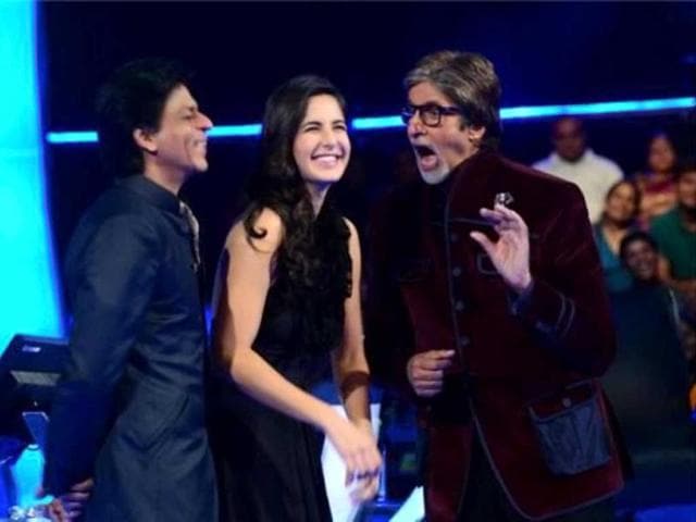 Amitabh Bachchan, Shah Rukh Khan and Katrina Kaif shook their leg in Gangnam style recently on the sets of Kaun Banega Crorepati.