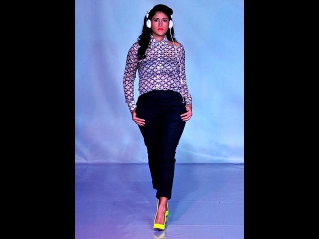 A model presents a creation by Nicaraguan designer Shantall Lacayo during a fashion show in Managua. AFP photo