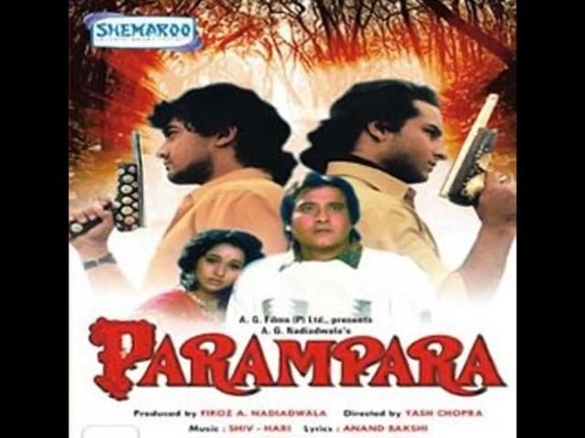 Parampara (1992): Aamir Khan, Sunil Dutt, Vinod Khanna, Ashwini Bhave , Ramya Krishna, Saif Ali Khan, Raveena Tandon, Neelam Kothari and Anupam Kher featured in the films.