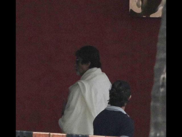Amitabh Bachchan was there to pay condolence to the late filmmaker.