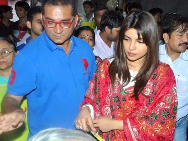 Priyanka Chopra was invited to singer Abhijeet's Durga puja celebrations.