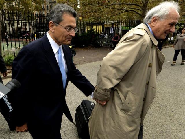 Former head of global consulting firm McKinsey & Co. and former director at Goldman Sachs Group, Rajat Gupta (L) arrives at federal court with his lawyer Gary Naftalis in New York. AFP/Timothy A. Clary Former head of global consulting firm McKinsey & Co. and former director at Goldman Sachs Group, Rajat Gupta (L) arrives at federal court with his lawyer Gary Naftalis in New York. AFP/Timothy A. Clary