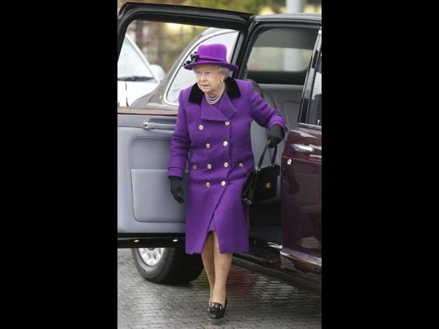 Queen Elizabeth arrives at Jubilee Gardens in London. The Queen opened the newly developed Jubilee Gardens on the South Bank, London, and visited the British Film Institute, at the South Bank Centre. Reuters/Suzanne Plunkett