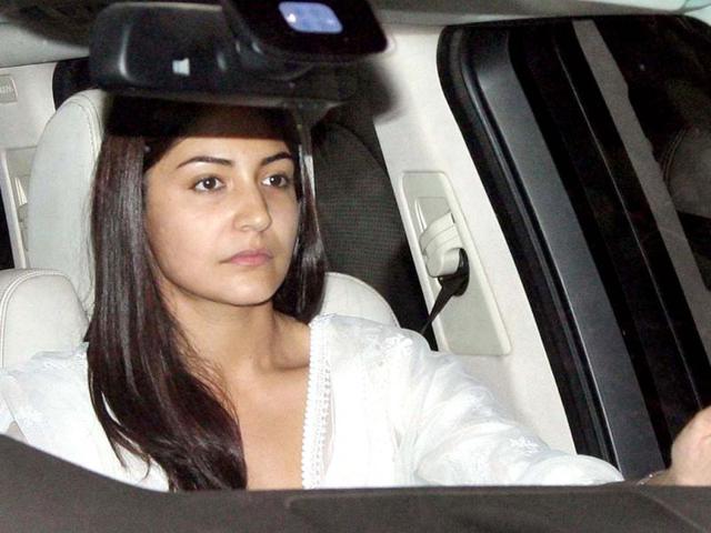 Anushka Sharma looks glum as she arrives for Yash Chopra's Chautha ceremony.