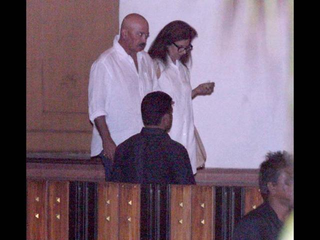 Filmmaker Rakesh Roshan was also spotted at Yash Chopra's Chautha.