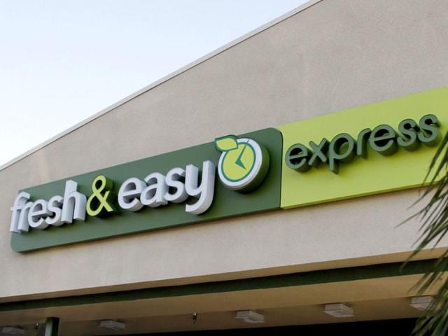 The signage of a Fresh & Easy Express food market is pictured in Burbank, California. Reuters Photo