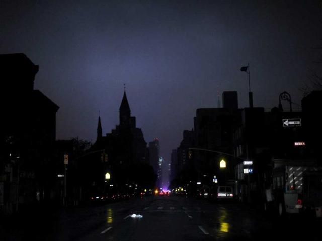 Power outage in Manhattan, New York. AFP photo