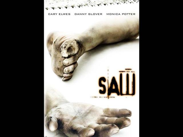 7. Saw (2004)With a dead body laying between them, two men wake up in the secure lair of a serial killer who's been nicknamed "Jigsaw". The men must follow various rules and objectives if they wish to survive and win the deadly game set for them.