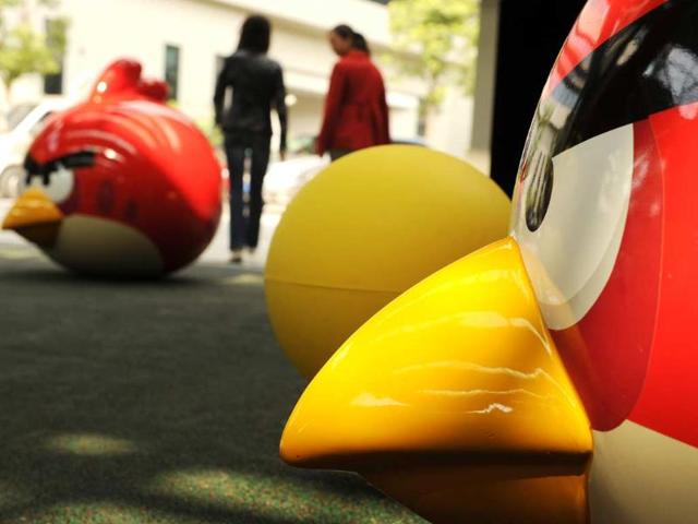 Visitors-walk-through-Shanghai-s-first-Angry-Birds-Activity-Park-at-Tongji-University-in-Shanghai-on-October-31-2012-Photo-AFP-Peter-Parks
