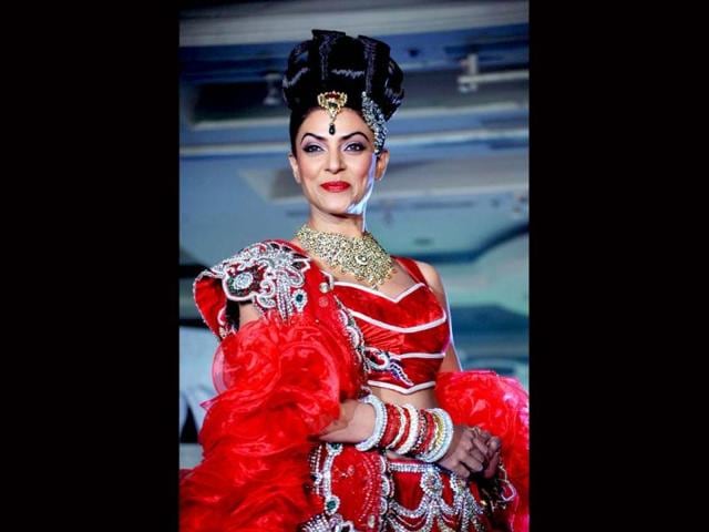 Sushmita Sen, who recently confirmed that she will be get married next year, certainly looks radiant in this bridal outfit.