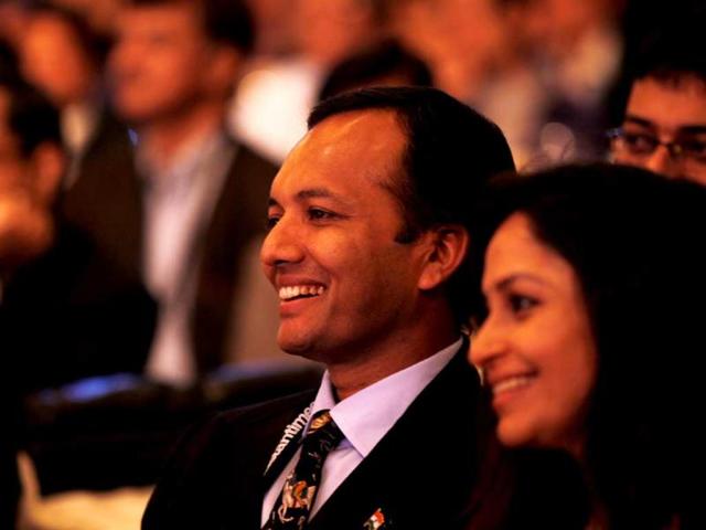 Congress MP Naveen Jindal attends the Hindustan Times Leadership Summit in New Delhi. (HT Photo/Ajay Aggarwal)
