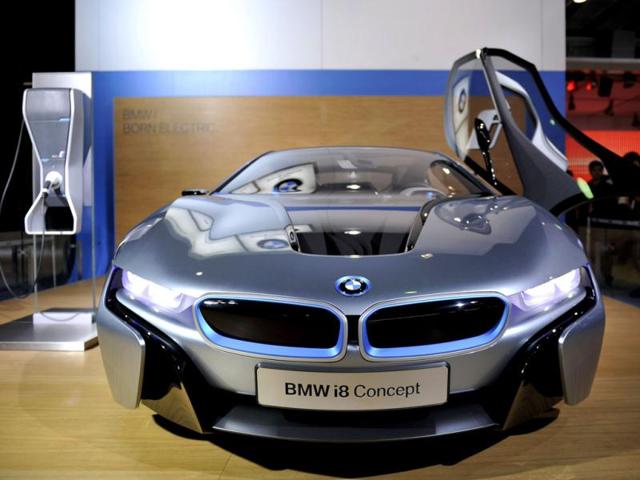 A BMW concept car on display at the 10th China (Guangzhou) International Automobile Exhibition in Guangzhou, east China's Guangdong province. AFP