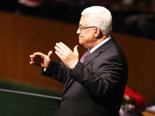 Palestinian President Mahmoud Abbas addresses the UN General Assembly before a vote on Palestinian non-member observer status in New York City. AFP