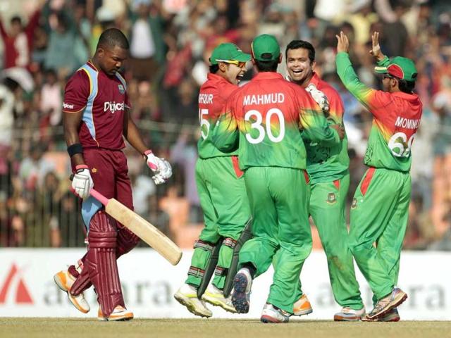 Bangladesh-s-Abdur-Razzak-2nd-R-celebrates-with-teammates-the-dismissal-of-West-Indies-Darren-Bravo-during-the-second-ODI-match-in-Khulna-Bangladesh-AP-Photo Bangladesh-s-Abdur-Razzak-2nd-R-celebrates-with-teammates-the-dismissal-of-West-Indies-Darren-Bravo-during-the-second-ODI-match-in-Khulna-Bangladesh-AP-Photo
