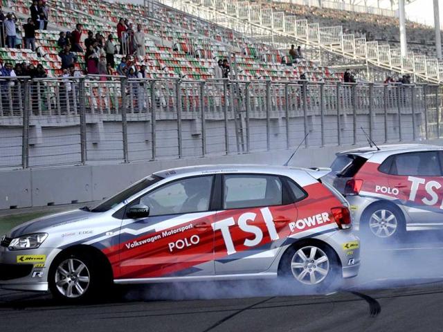 Scenes from the SIDVIN Festival of Speed held at the Buddh International Circuit in New Delhi. (HT Photo/Saarthak Aurora)
