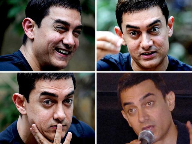 Aamir Khan is a treat for photographers! Not just because he's good looking, one of the A-listers of Bollywood but also because he provides such a variety of expressions and emotions for the paparazzi. Don't believe us, check him out yourself.
