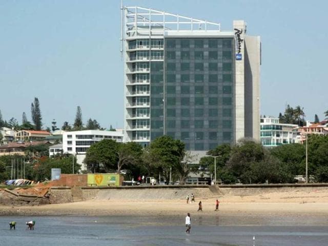 A-photo-taken-on-Novermber-29-2012-shows-the-Radisson-Hotel-on-the-Maputo-seafront-The-gleaming-12-storey-steel-and-glass-edifice-is-a-familiar-feature-on-Maputo-s-skyline-despite-the-fact-the-luxury-hotel-has-never-opened-its-doors-Photo-AFP-Jinty-Jackson A-photo-taken-on-Novermber-29-2012-shows-the-Radisson-Hotel-on-the-Maputo-seafront-The-gleaming-12-storey-steel-and-glass-edifice-is-a-familiar-feature-on-Maputo-s-skyline-despite-the-fact-the-luxury-hotel-has-never-opened-its-doors-Photo-AFP-Jinty-Jackson