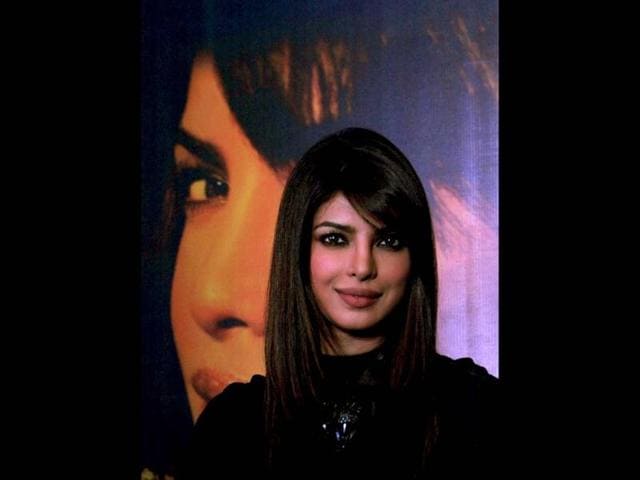 Priyanka Chopra poses for a photo during a press conference for Blender's Pride Fashion Tour in Mumbai on December 14. (AFP Photo)