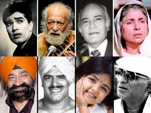 It was a sad year for India's creative industry in terms of the losses it had to bear. King of romance director Yash Chopra, first Indian superstar Rajesh Khanna, sitar maestro Pandit Ravi Shankar and one of India's greatest satirist Jaspal Bhatti are some greats we lost in 2012.
