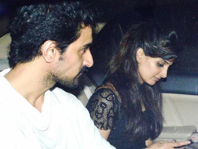 Kunal Kapoor arrived with a guest at the new year party at Ritu Nanda's residence.