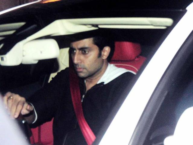 Abhishek Bachchan on the other hand, was headed to Ritu Nanda's new year party.