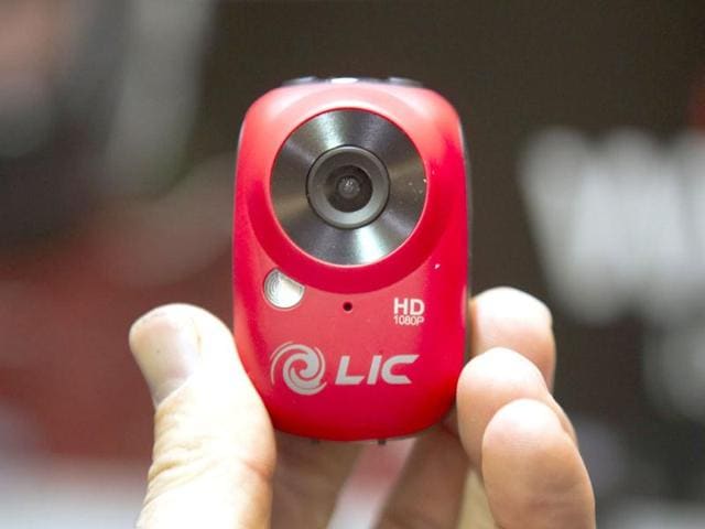 An EGO video camera is displayed at the opening press event of the Consumer Electronics Show (CES) in Las Vegas. The Wi-Fi enabled camera mountable Full HD camera has live view features through a smart device. The camera retails for $ 179.00. (Reuters)