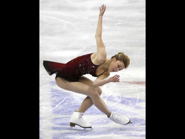 Ashley Wagner competes in the senior ladies short program at the US Figure Skating Championships in Omaha, Nebraska. Reuters photo