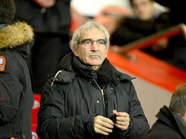 Former French national football team head coach Raymond Domenech attends the French L1 football match between Paris Saint Germain vs Lille at the Parc-des-Princes stadium in Paris. AFP Photo