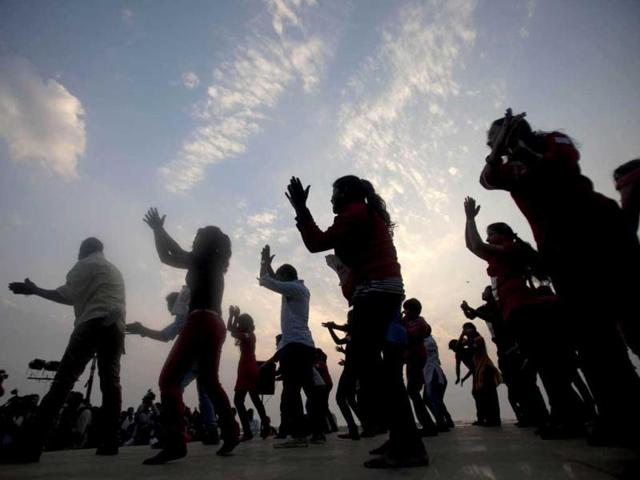 Women and activists participate in an event to support 'One Billion Rising' global campaign in Mumbai. AP Photo