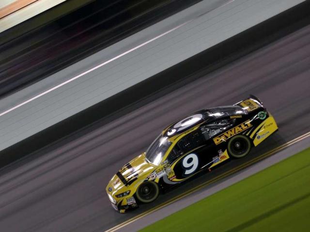 Marcos Ambrose, driver of the #9 Stanley Ford, during practice for the NASCAR Sprint Cup Series Sprint Unlimited at Daytona International Speedway in Daytona Beach, Florida. (AFP Photo)