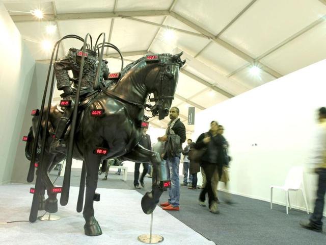 An installation at the India Art fair