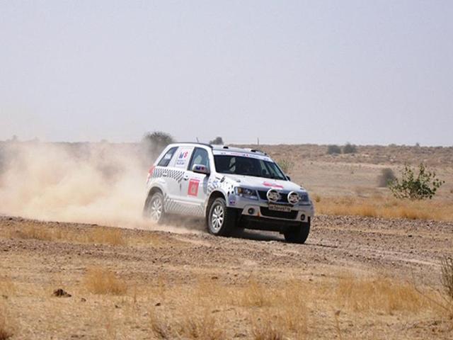 Suresh-Rana-took-his-third-Desert-Storm-victory-in-his-Maruti-Suzuki-Grand-Vitara-HT-Photo Suresh-Rana-took-his-third-Desert-Storm-victory-in-his-Maruti-Suzuki-Grand-Vitara-HT-Photo