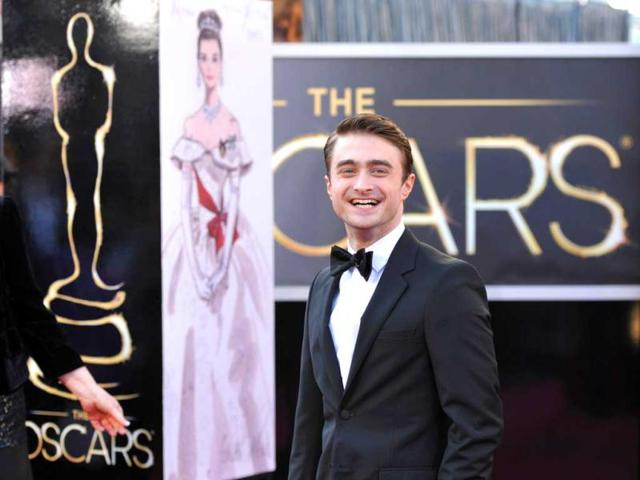 Actor Daniel Radcliffe arrives at the 85th Academy Awards at the Dolby Theatre on Sunday Feb. 24, 2013, in Los Angeles. AP Photo
