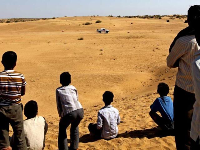 The Desert Storm rally is an ultimate test of strength and determination for the participants. HT photo/Ajay Aggarwal