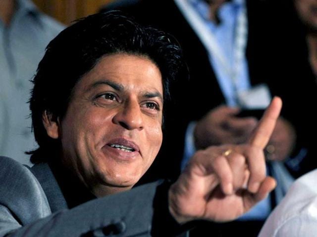 Actor Shah Rukh Khan at a press conference before the first match of the season for Toyota University Cricket Championship (TUCC) in Mumbai on Feb 23. (AFP PHOTO)