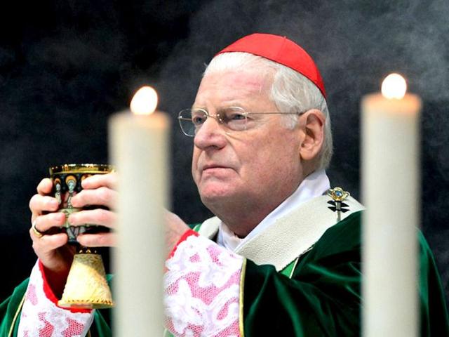 Cardinal Angelo Scola in Milan's Duomo cathedral. (AFP)
