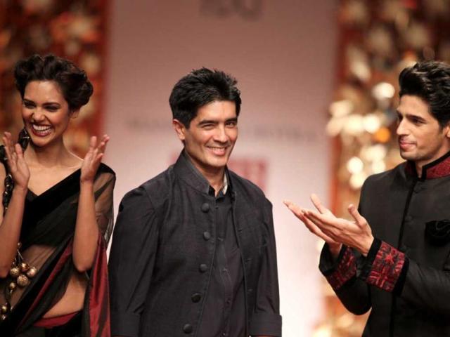 Manish Malhotra, in his usual vein, promoted Indian craft but this time in the form of Phulkari.